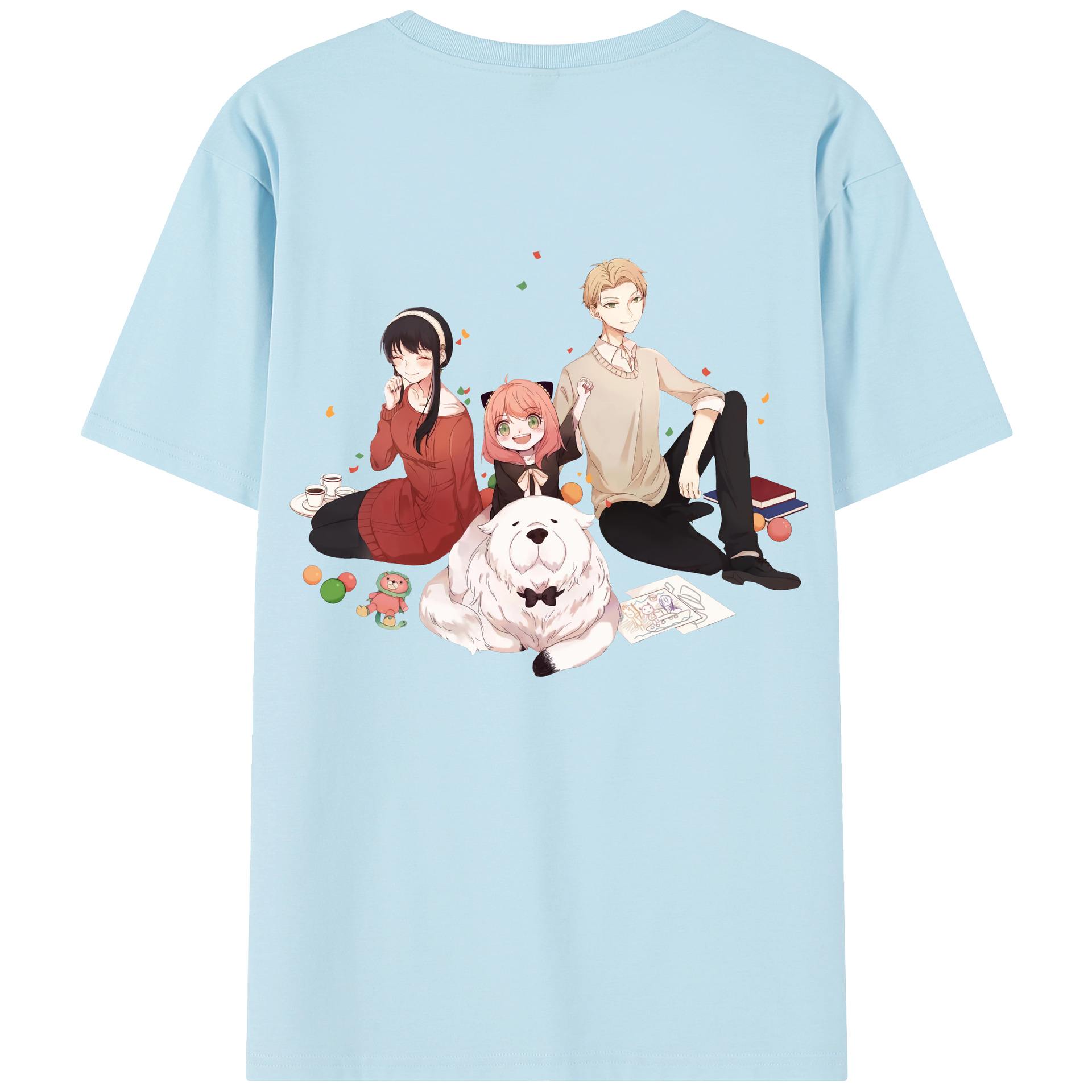 （画像用） SPY×FAMILY间谍家家酒 綿100％半袖Tシャツ（背面プリント）